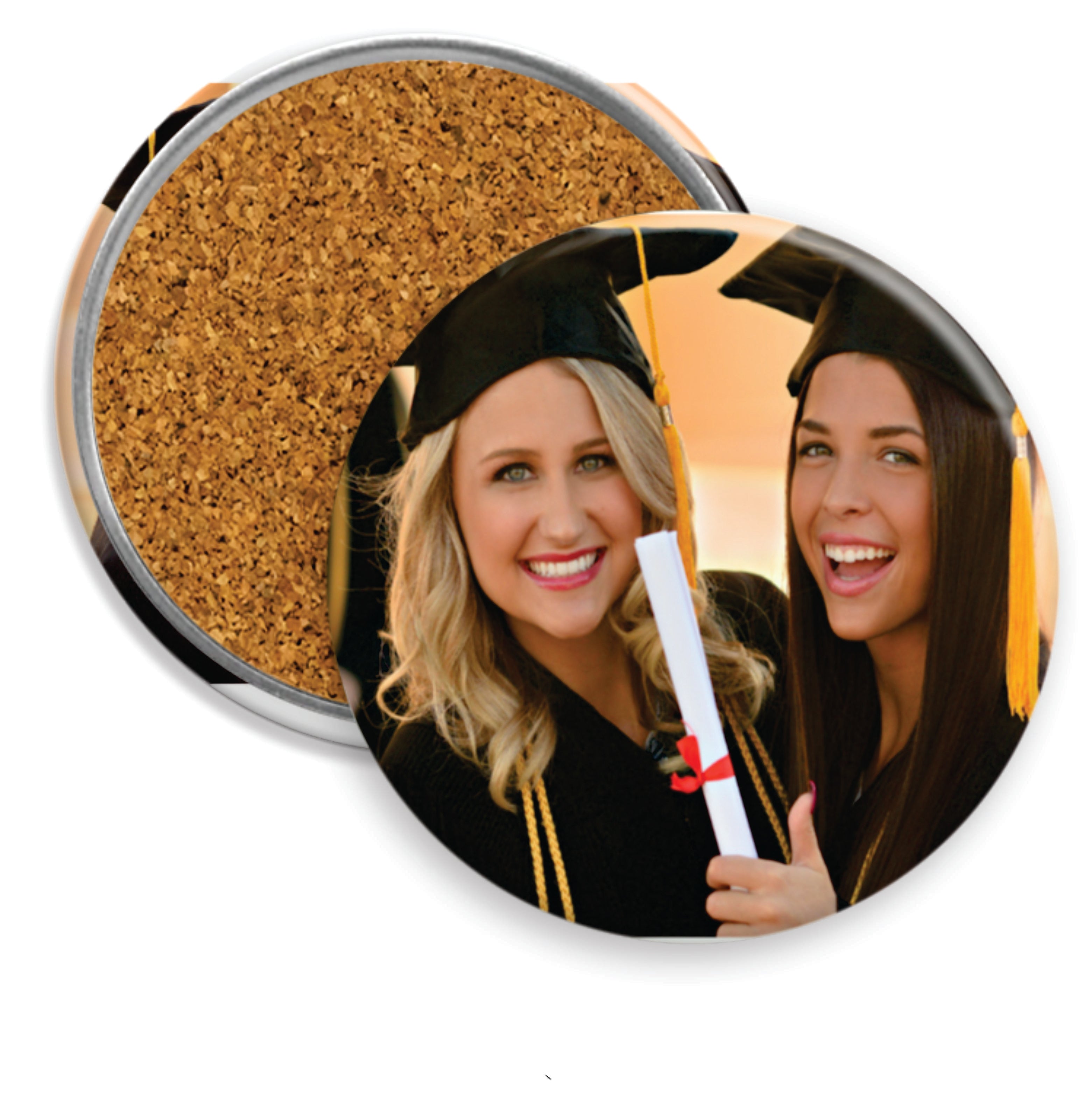 3-3.5 inch Button-Magnet-Mirror or Coaster