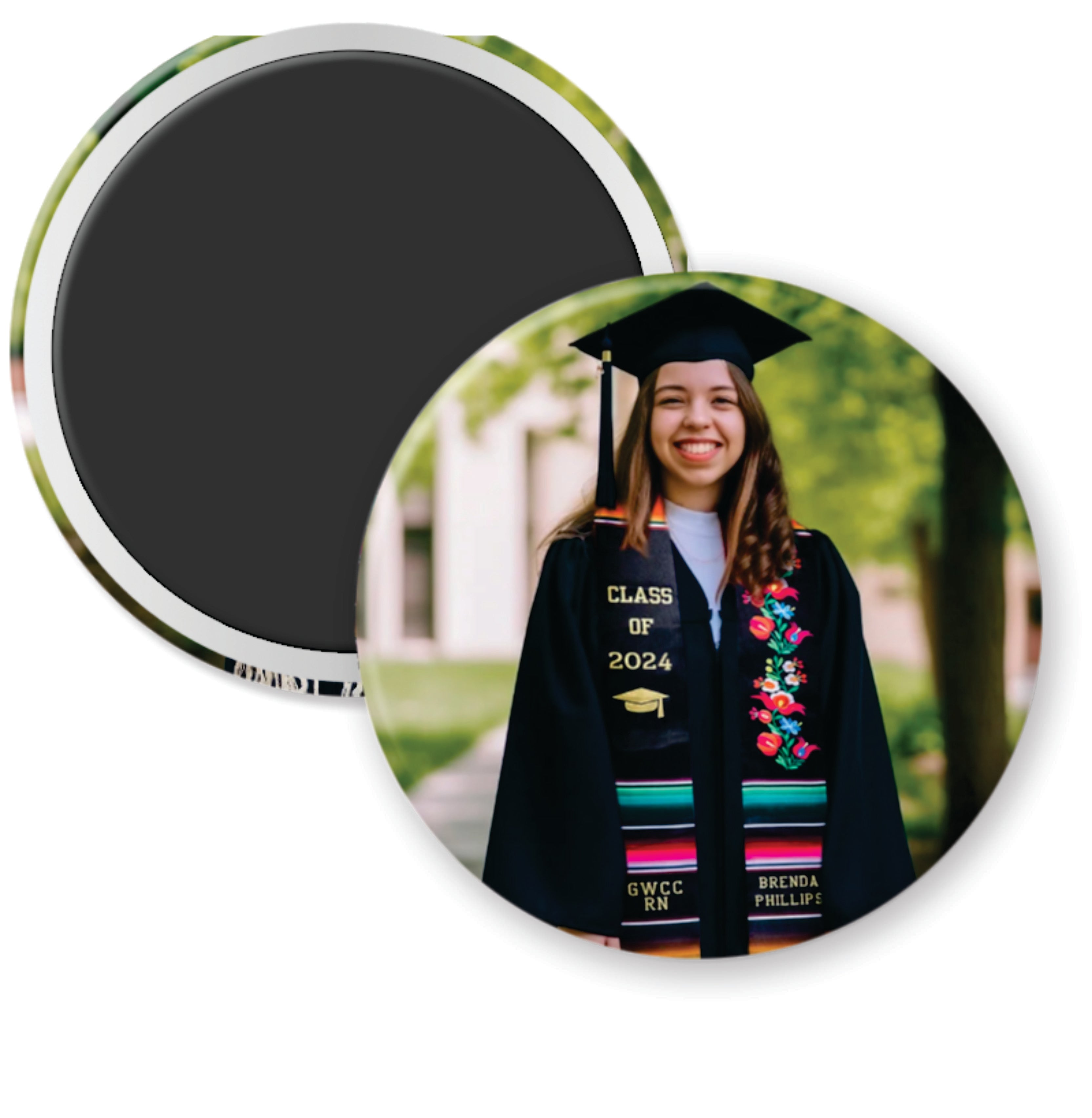 9-3.5 inch Button-Magnet-Mirror or Coaster
