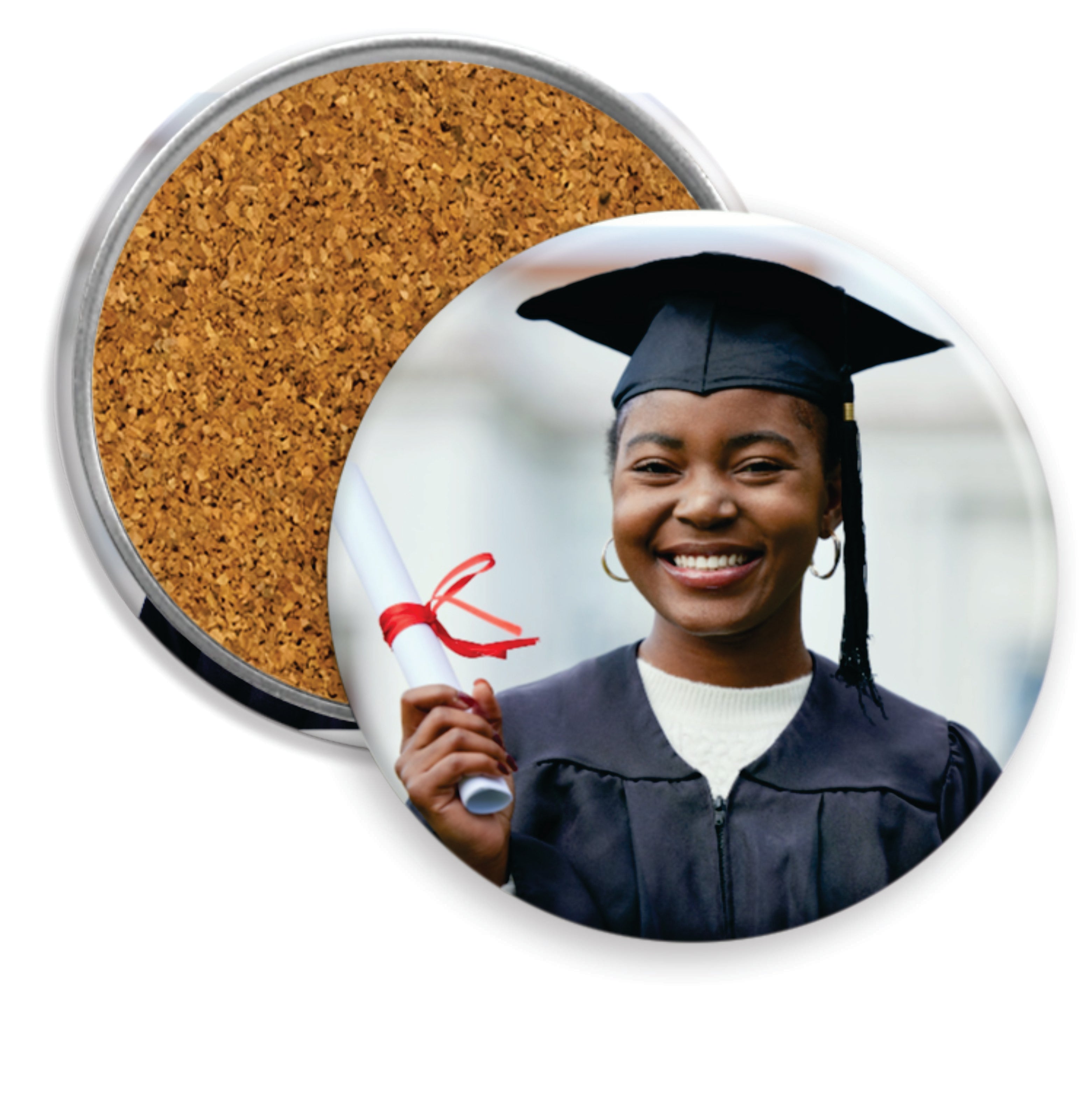 3-3.5 inch Button-Magnet-Mirror or Coaster